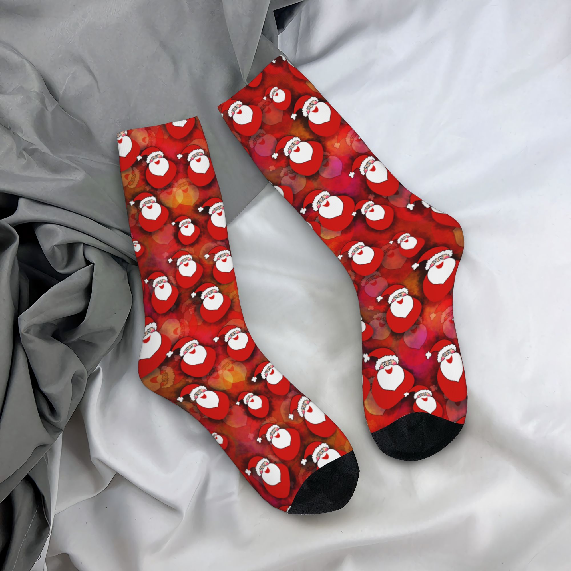 Dress Sock Men - Calzini Personalizzati di Babbo Natale per